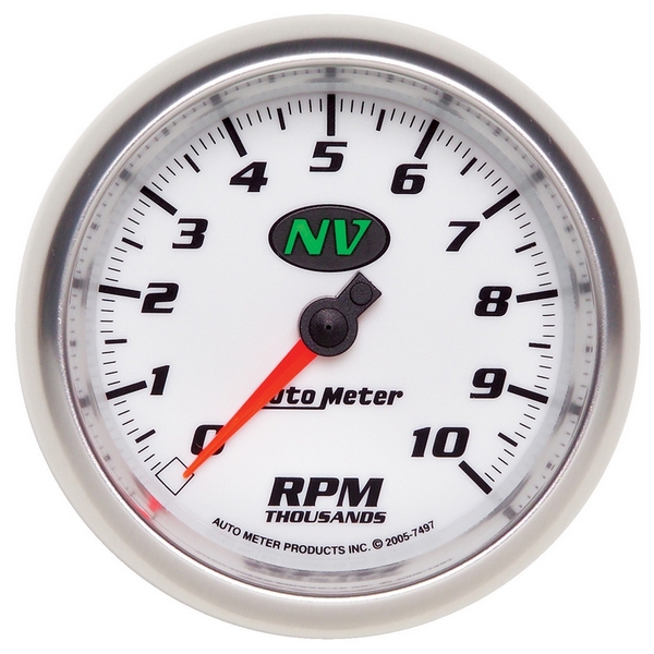 3-3/8" IN-DASH TACHOMETER, 0-10,000 RPM, NV